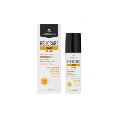 HELIOCARE 360 OIL-FREE APSAUGINIS GELIS NUO SAULĖS SPF50+, 50 ML (Bronze)