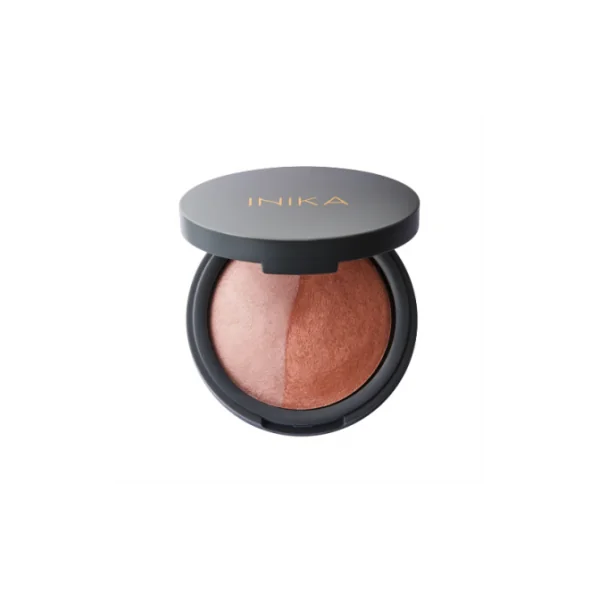 INIKA KOMPAKTINIAI MINERALINIAI SKAISTALAI DUO - Pink Tickle, 6.5g