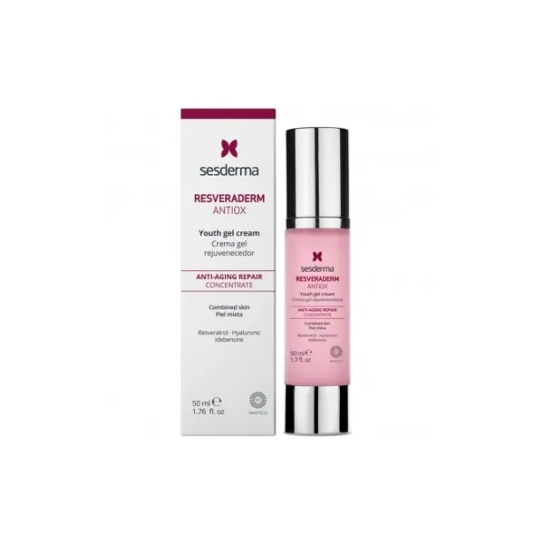 SESDERMA RESVERADERM ANTIOKSIDACINIS GELINIS VEIDO KREMAS, 50 ml