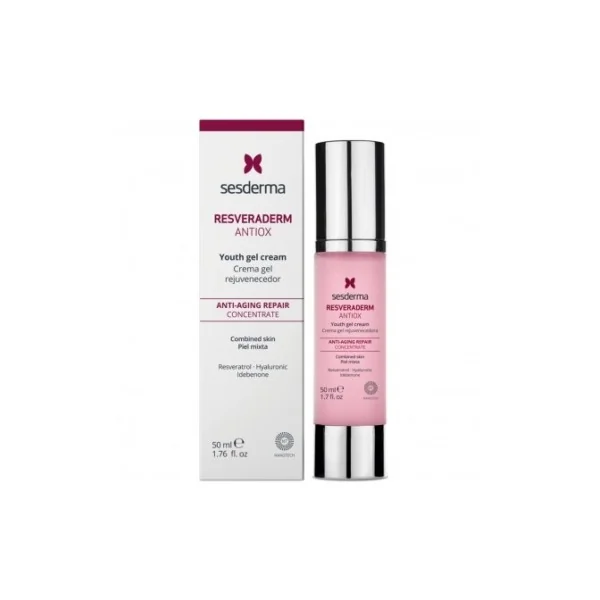 SESDERMA RESVERADERM ANTIOKSIDACINIS GELINIS VEIDO KREMAS, 50 ml