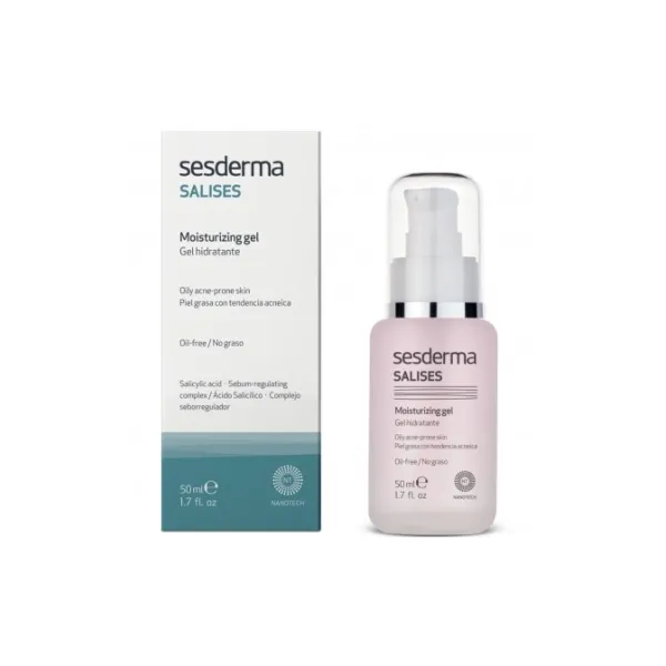 SESDERMA SALISES DRĖKINAMASIS GELIS Į AKNĘ LINKUSIAI ODAI, 50 ml