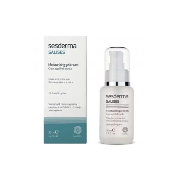 SESDERMA SALISES DRĖKINAMASIS GELINIS KREMAS Į AKNĘ LINKUSIAI ODAI, 50 ml