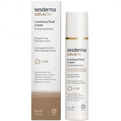SESDERMA AZELAC RU SPINDESIO SUTEIKIANTIS KREMINIS FLUIDAS SPF50, 50 ml