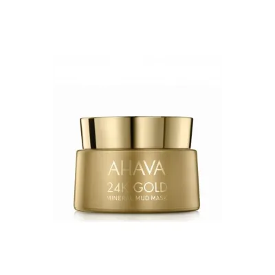 AHAVA MINERAL MUD 24K AUKSO MINERALINĖ PURVO KAUKĖ, 50 ml