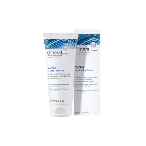 AHAVA CLINERAL X-ZEM VISO KŪNO KREMAS, 200 ML