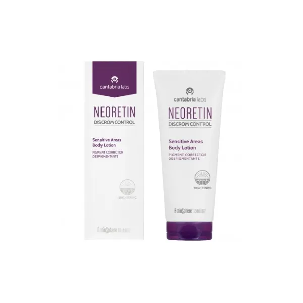 NEORETIN DC ŠVIESINANTIS KŪNO LOSJONAS JAUTRIOMS ZONOMS, 100 ML