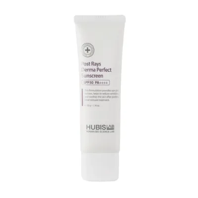 HUBISLAB POST RAYS DERMA PERFECT VEIDO KREMAS NUO SAULĖS SPF 50, 50 G