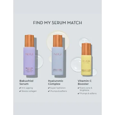 INIKA ORGANIC SERUMAS SU BAKUČIOLIU, 30 ML INIKA ORGANIC SERUMAS SU BAKUČIOLIU, 30 ML