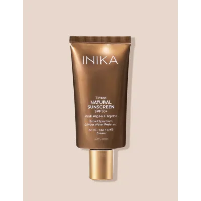 INIKA ORGANIC NATŪRALUS APSAUGINIS VEIDO KREMAS NUO SAULĖS SU SPALVA SPF50+, 50 ml