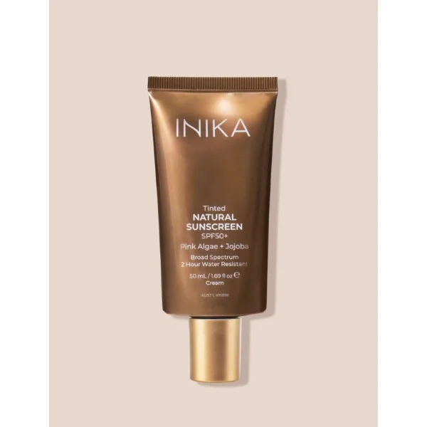 INIKA ORGANIC NATŪRALUS APSAUGINIS VEIDO KREMAS NUO SAULĖS SU SPALVA SPF50+, 50 ml