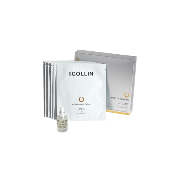 G.M. COLLIN BIOCELIULIOZINĖ VEIDO KAUKĖ SU SERUMU, 5 VNT + 7 ML