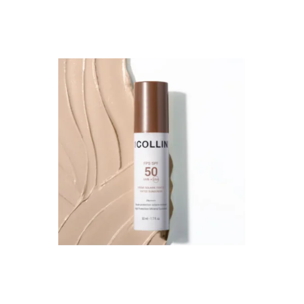 G.M. COLLIN SPF 50 TINTED SUNSCREEN APSAUGINIS KREMAS SU ATSPALVIU, 50 ML.