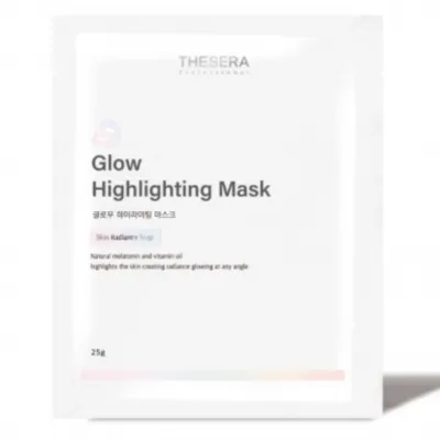 THESERA GLOW ŠVYTĖJIMO SUTEIKIANTI VEIDO KAUKĖ, 1x25 g